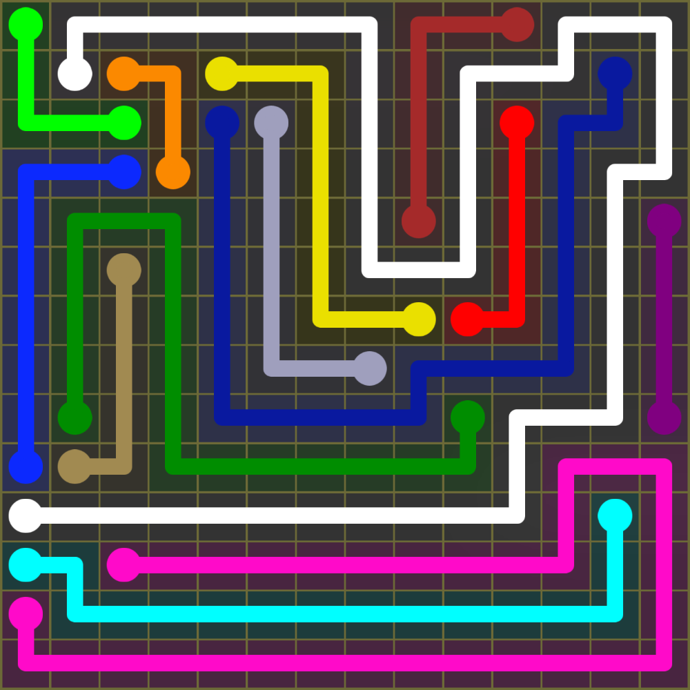 Flow Free 1913 Solution