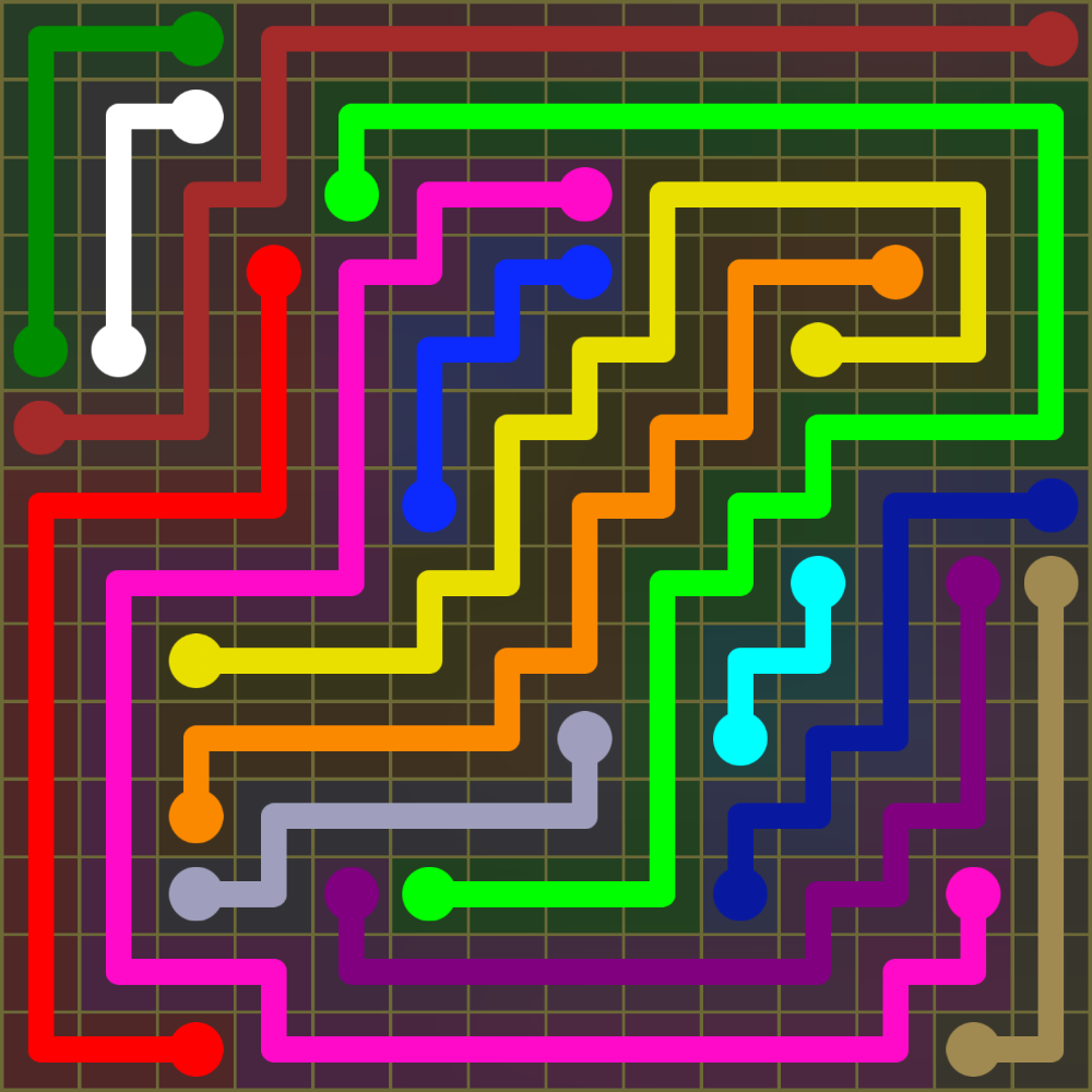 Flow Free 1915 Solution