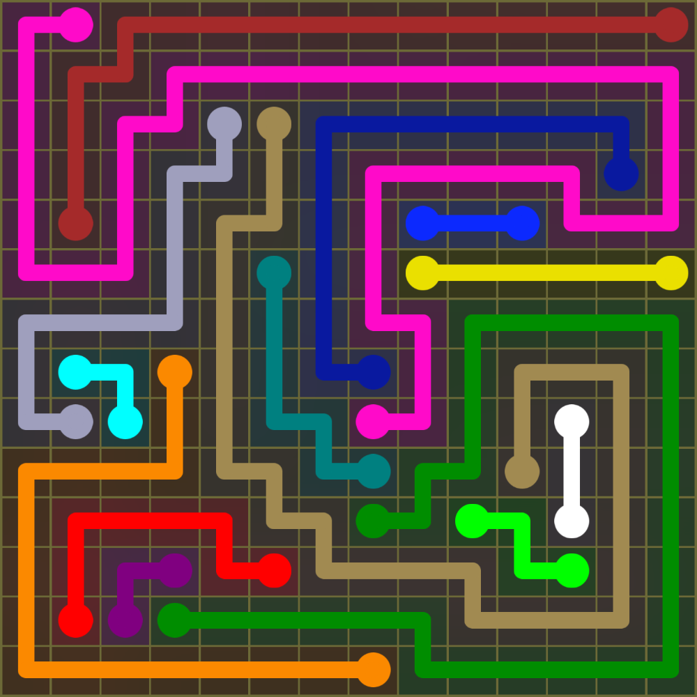 Flow Free 1916 Solution