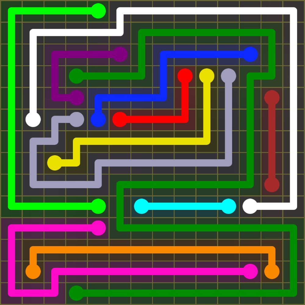 Flow Free 1918 Solution