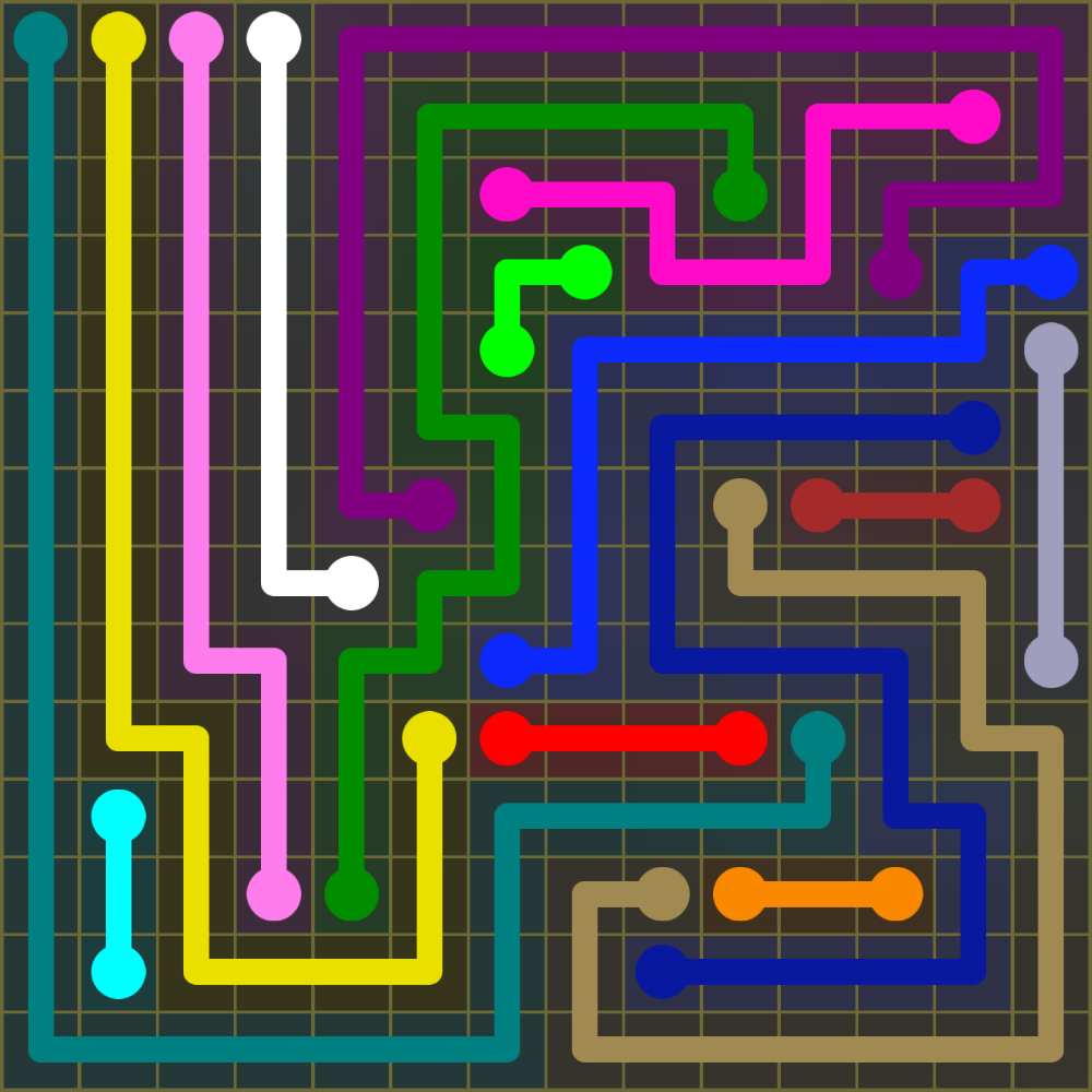 Flow Free 1919 Solution