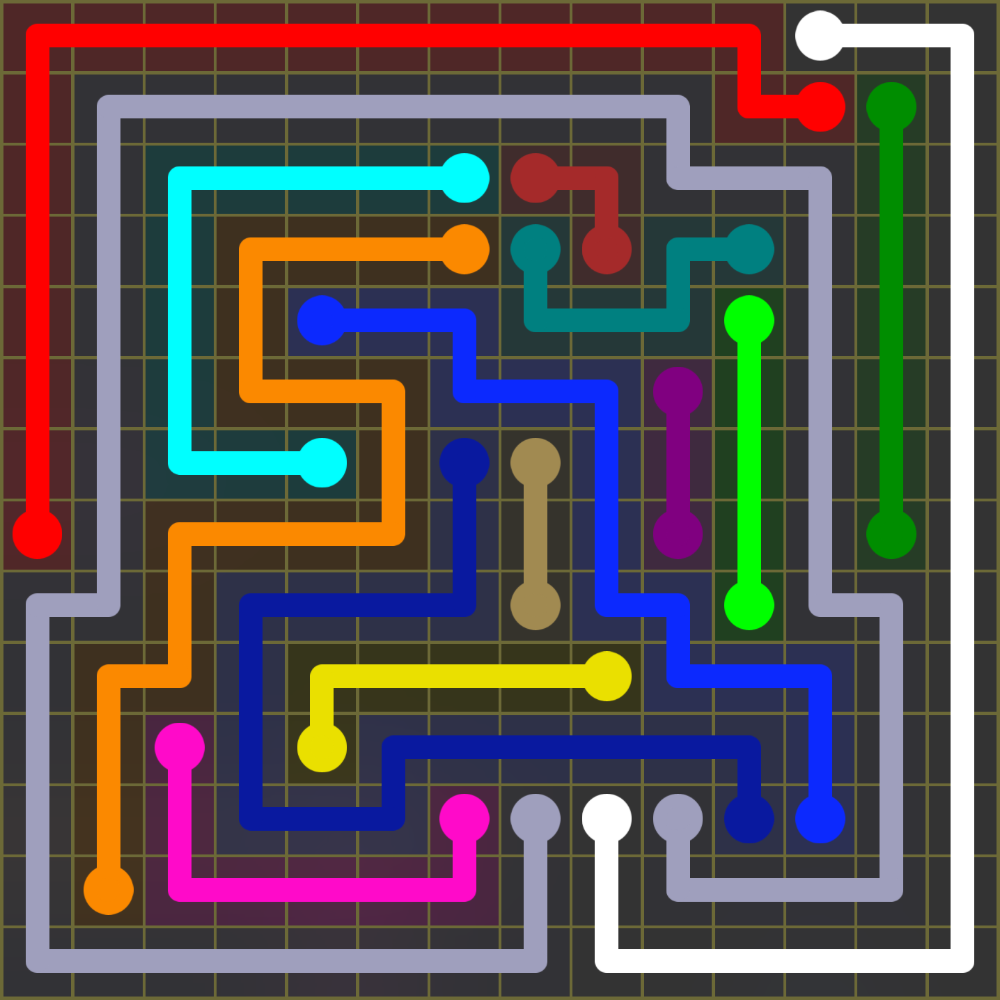 Flow Free 1892 Solution