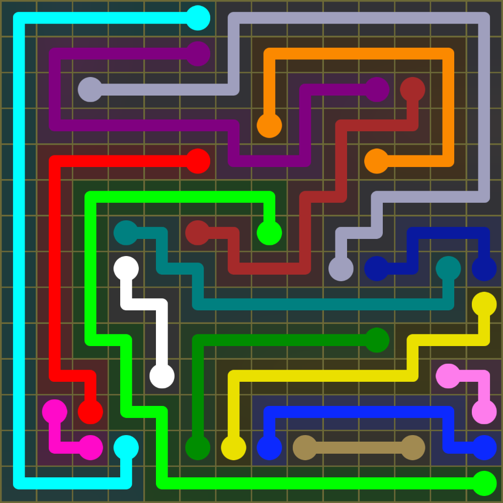 Flow Free 1893 Solution