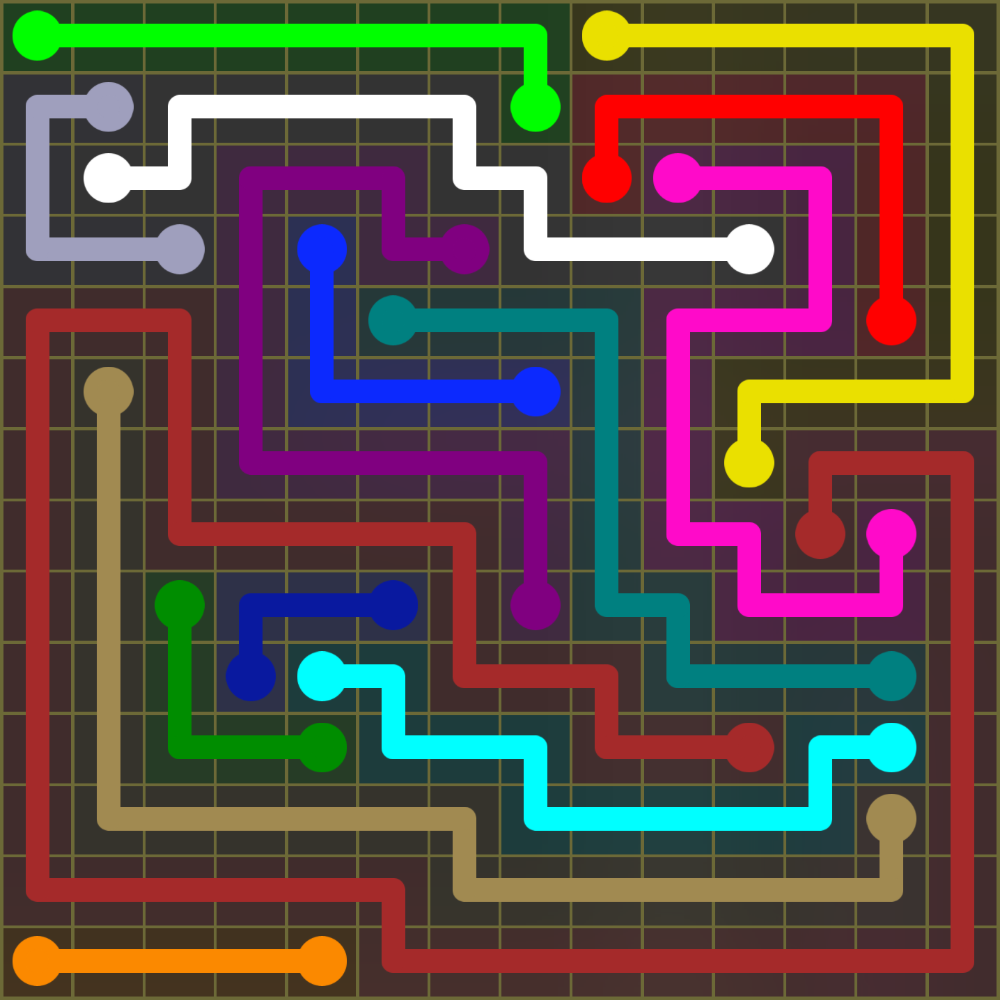 Flow Free 1897 Solution