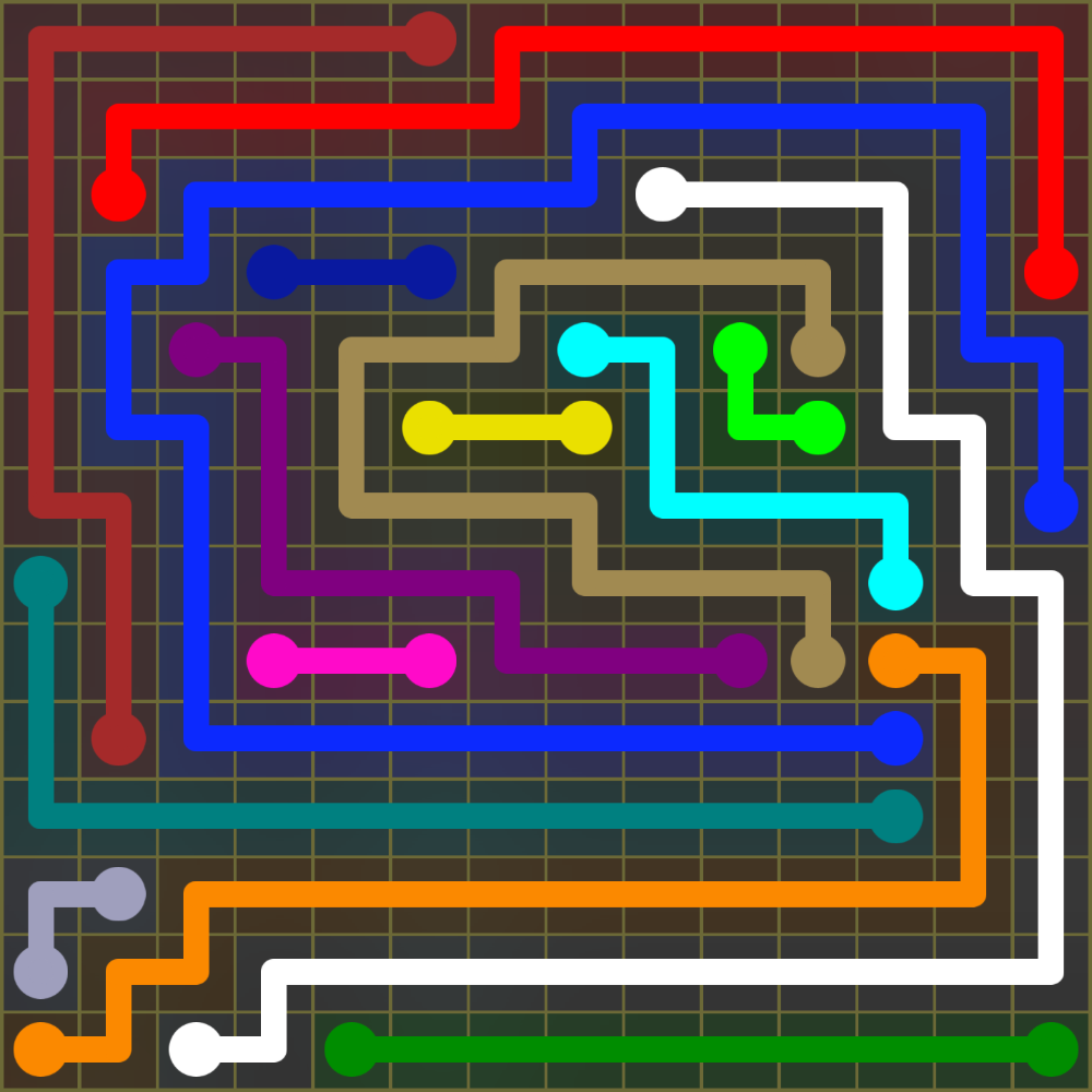 Flow Free 1899 Solution