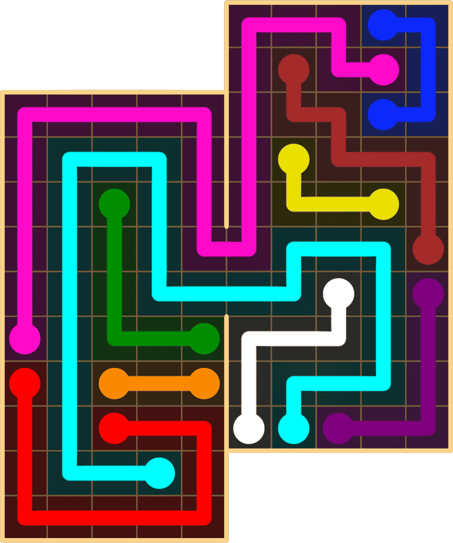 Flow Free 8864 Solution