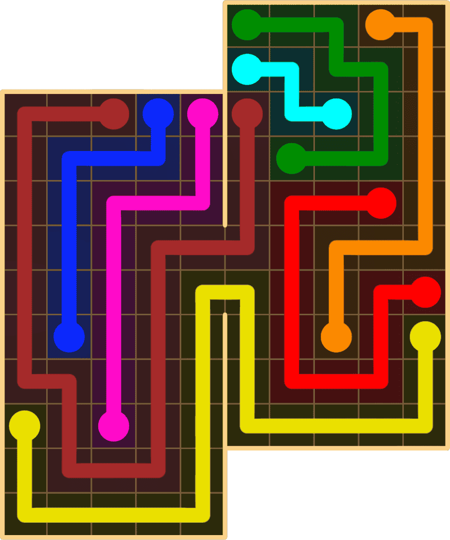 Flow Free 8876 Solution