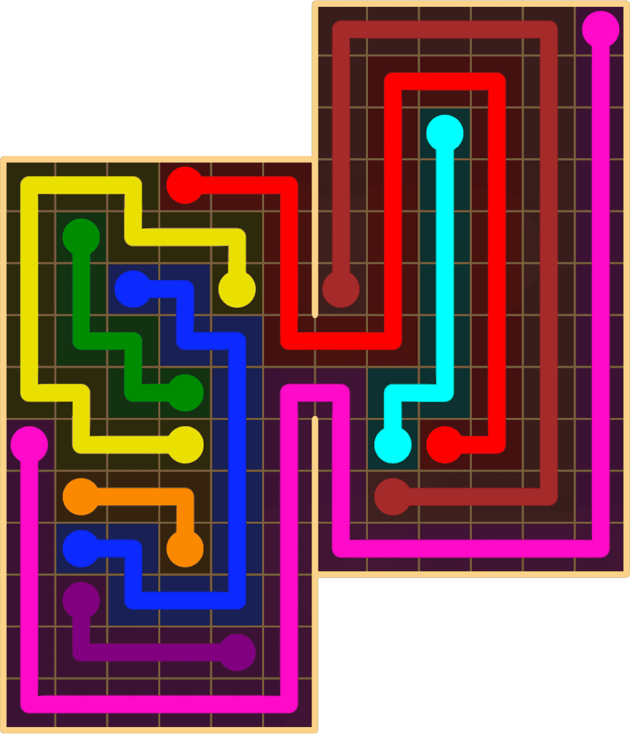 Flow Free 8886 Solution