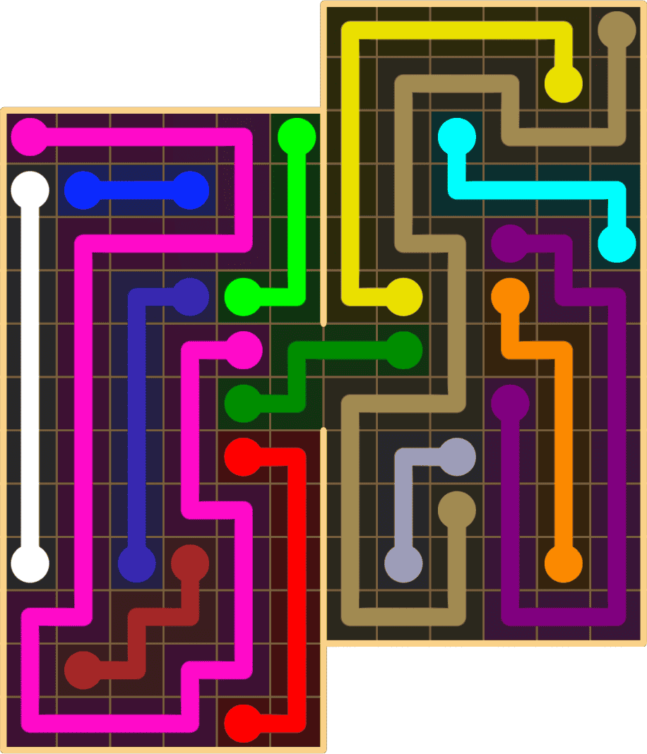 Flow Free 8927 Solution