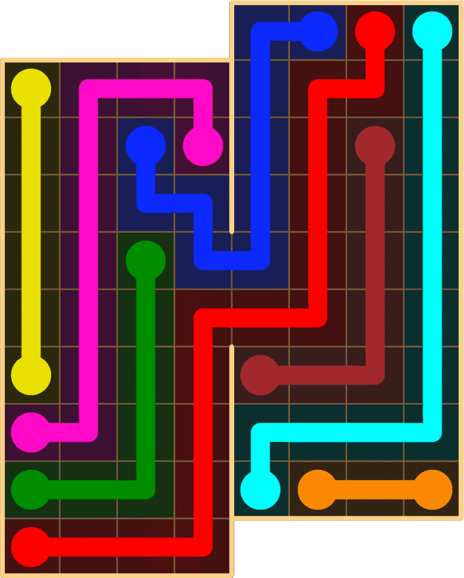 Flow Free 8809 Solution