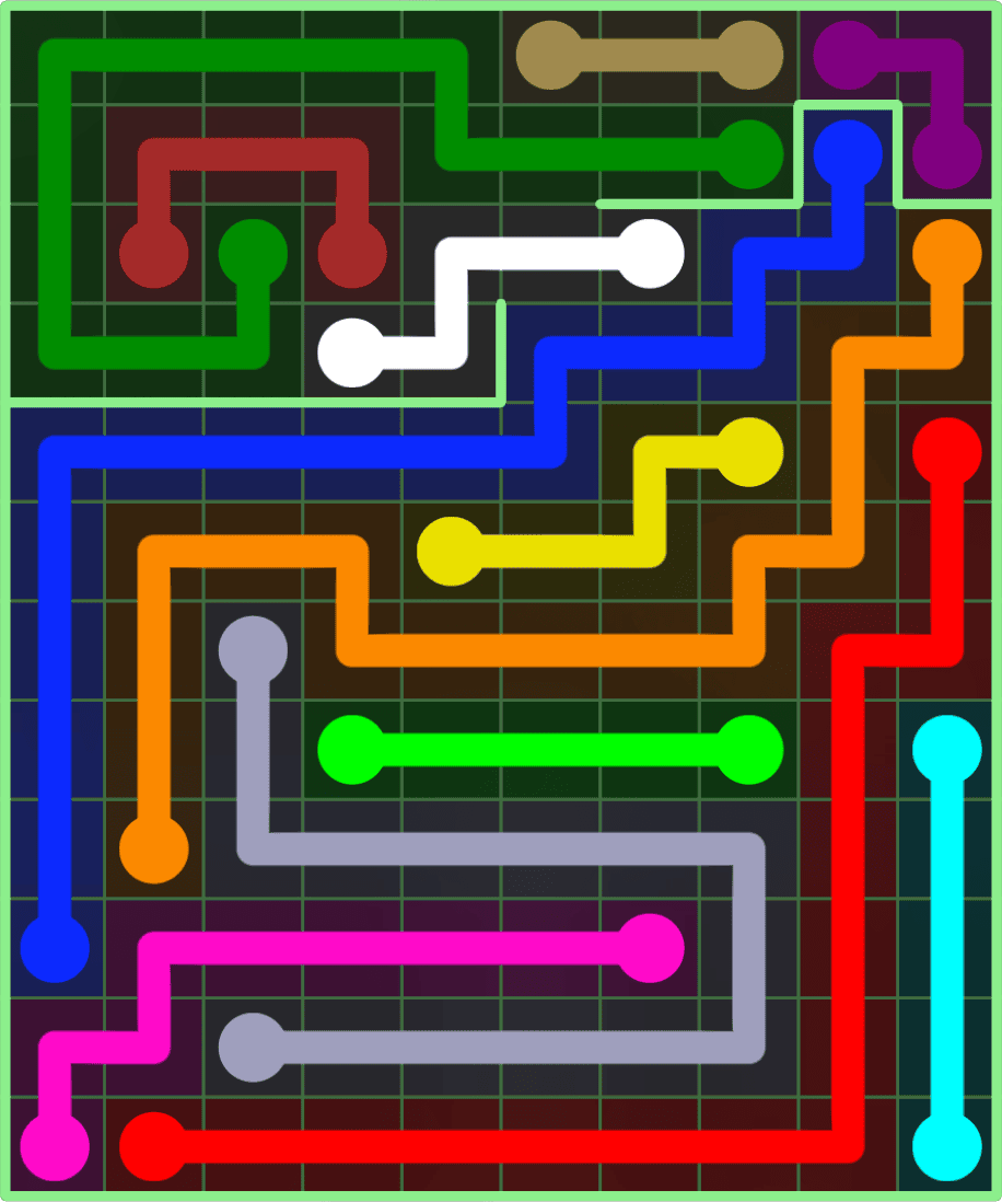 Flow Free 9125 Solution