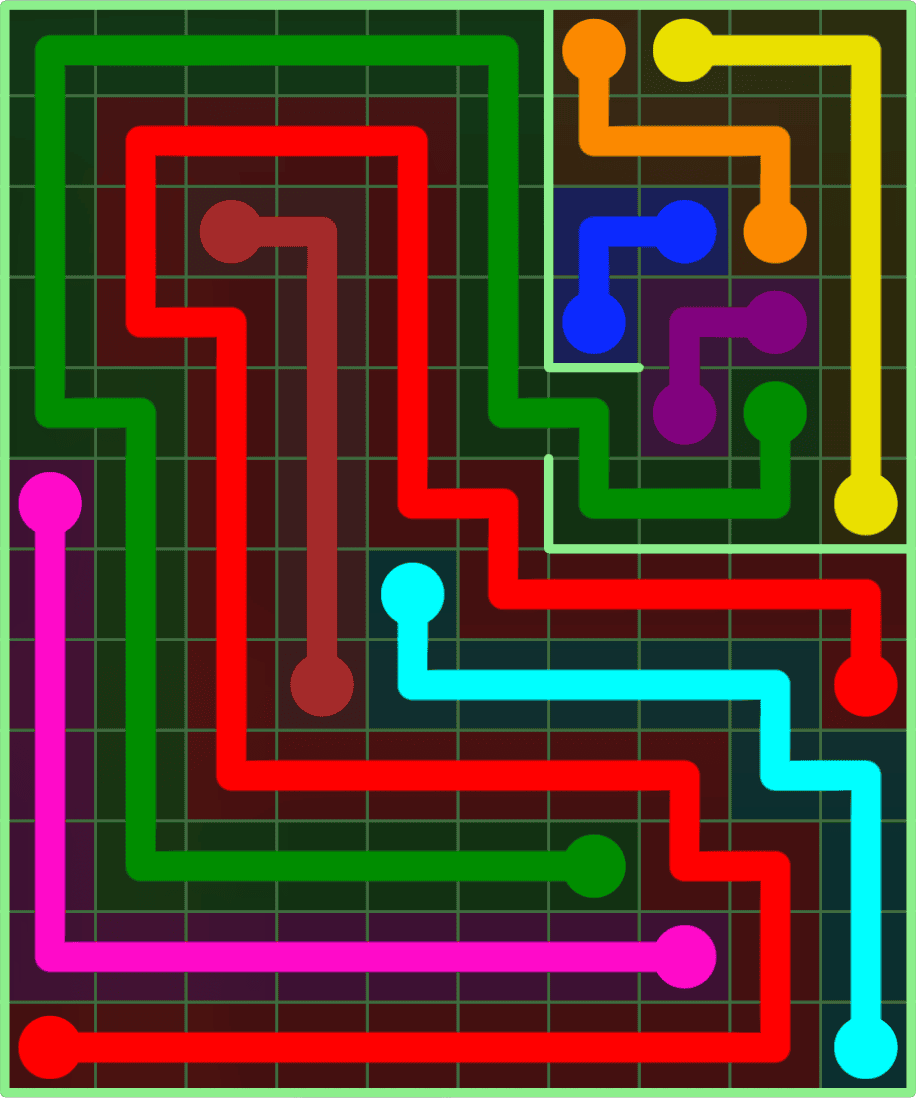 Flow Free 9129 Solution