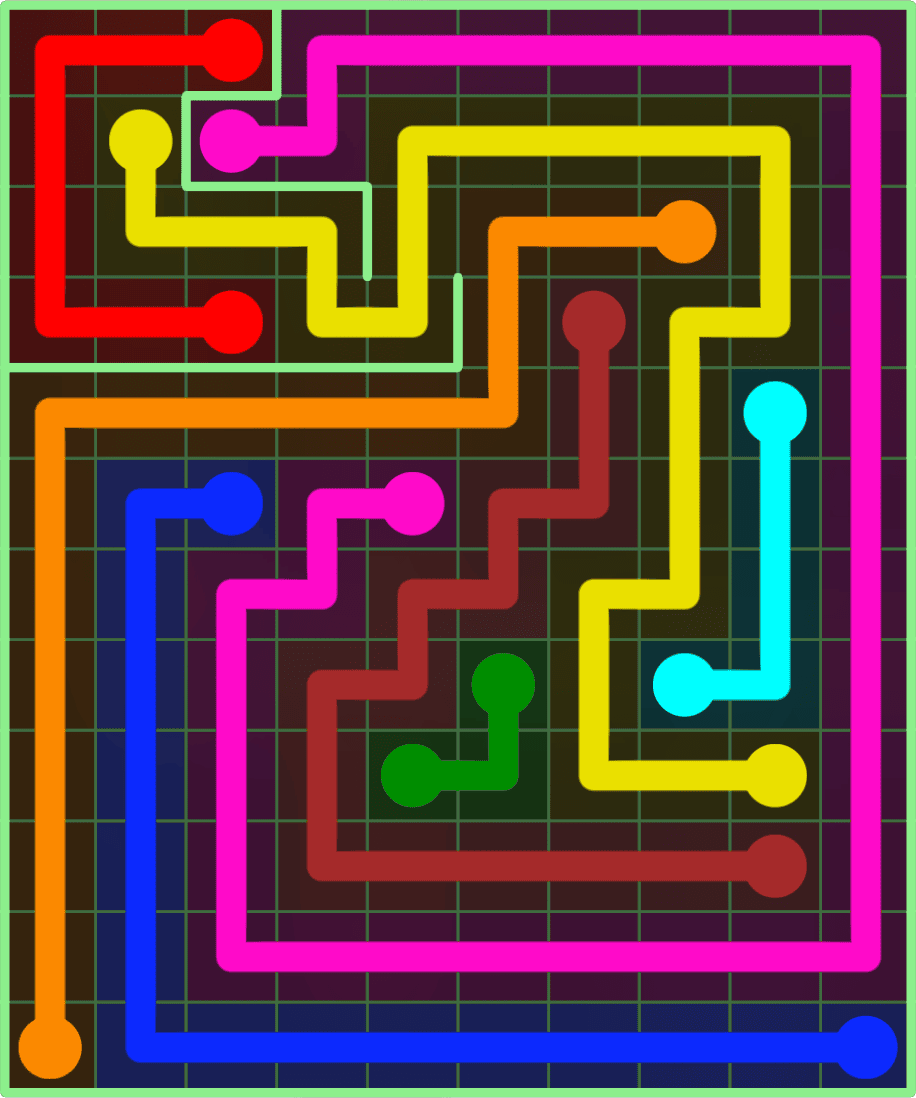 Flow Free 9132 Solution