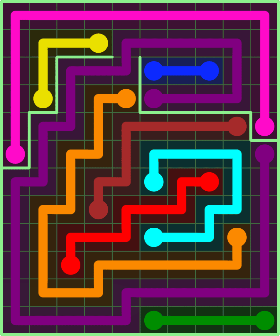 Flow Free 9134 Solution