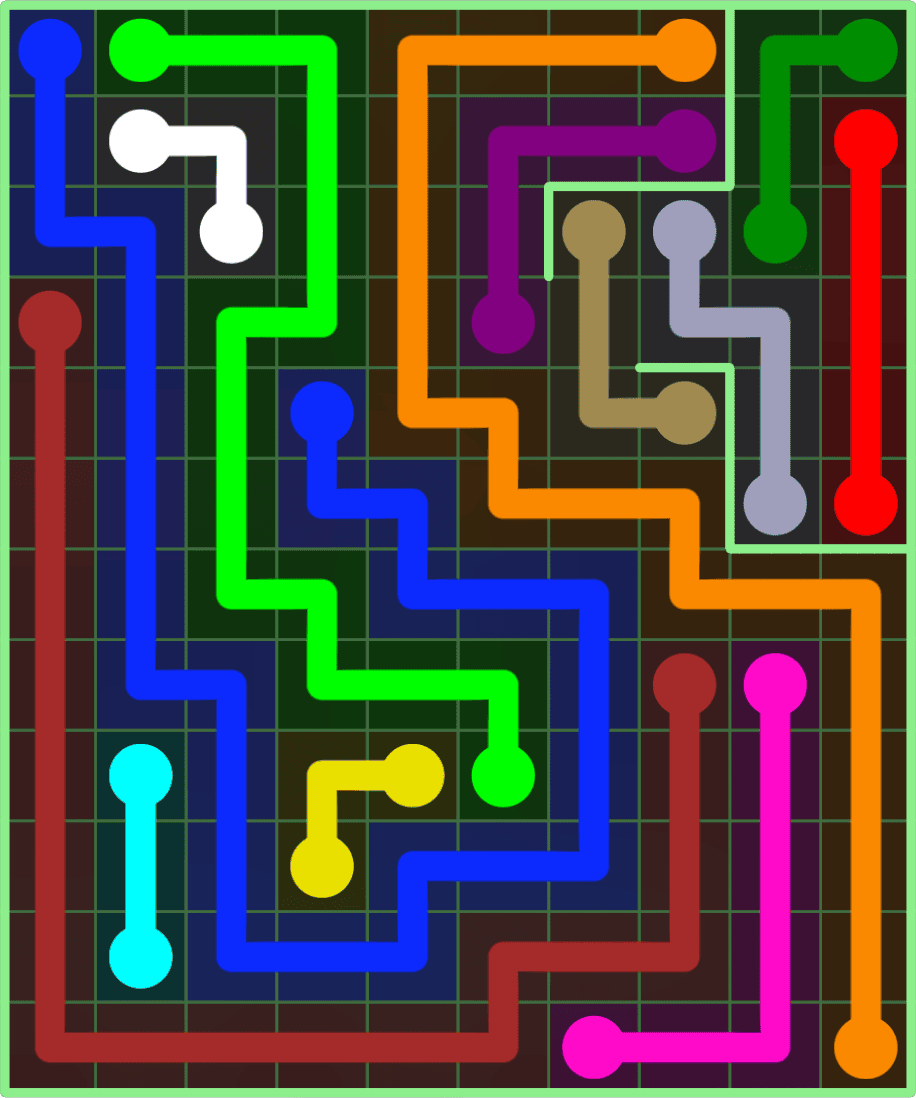 Flow Free 9147 Solution