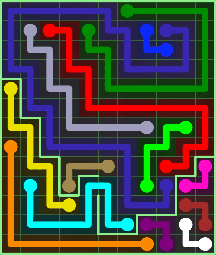 Flow Free 9151 Solution