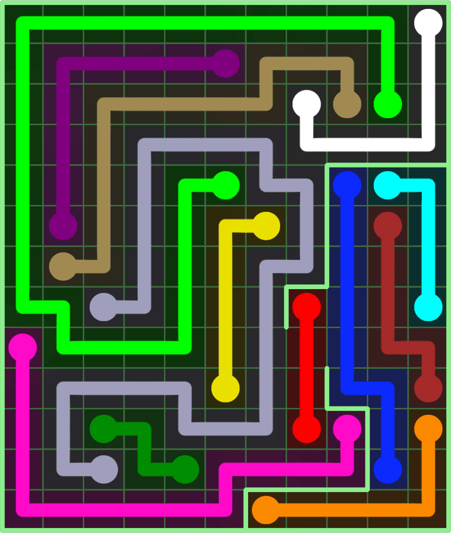 Flow Free 9155 Solution