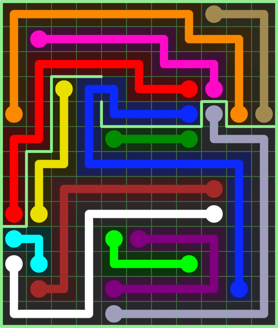 Flow Free 9163 Solution