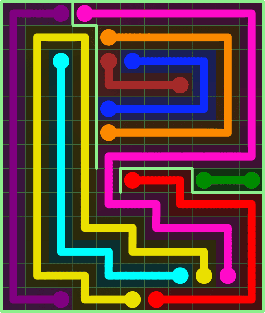 Flow Free 9164 Solution