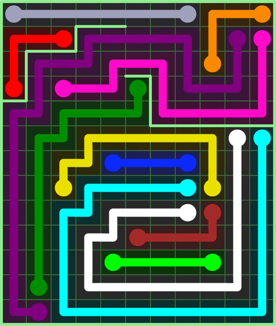 Flow Free 9166 Solution
