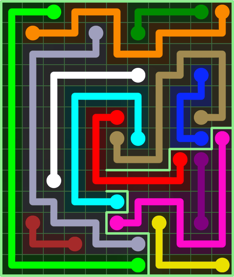 Flow Free 9175 Solution