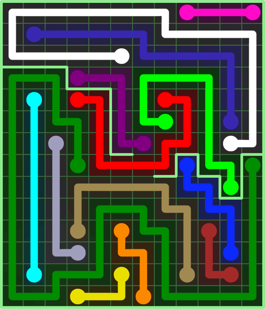 Flow Free 9184 Solution