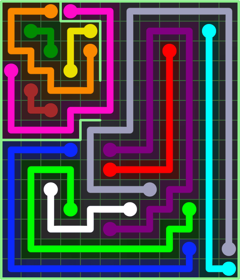 Flow Free 9186 Solution