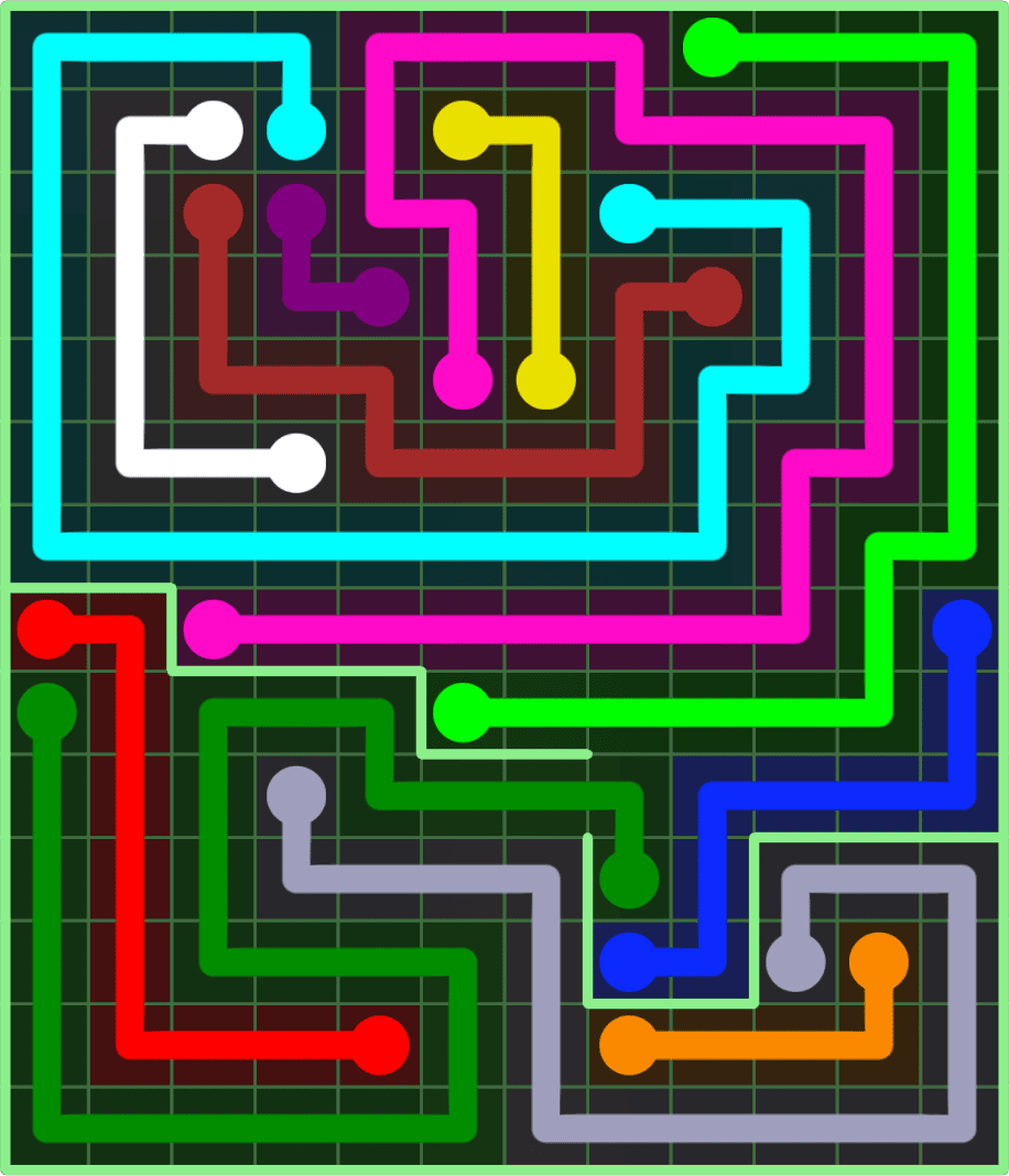 Flow Free 9187 Solution