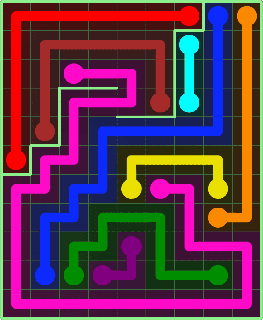 Flow Free 9096 Solution